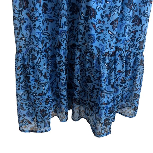 Old Navy Women's Maxi Dress Size XXL Floral Boho Smocked Waist Peasant Cottage - Picture 9 of 11